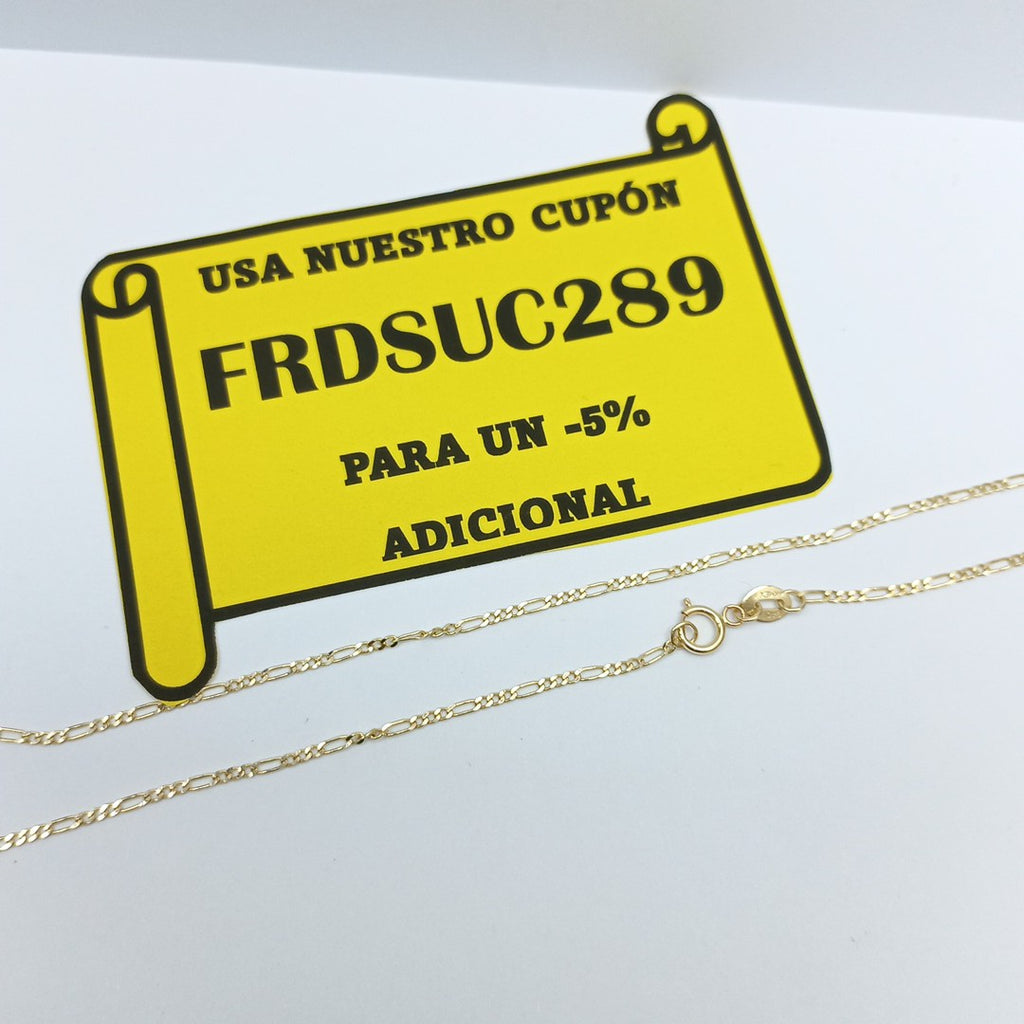 CADENAS TEJIDO 3X1 ORO 14K 55 CM 2.4 GR (NUEVO)