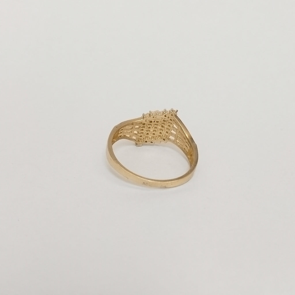 ANILLOS C/CIRCONIA ORO 10K TALLA 8 2.2 GR (NUEVO)