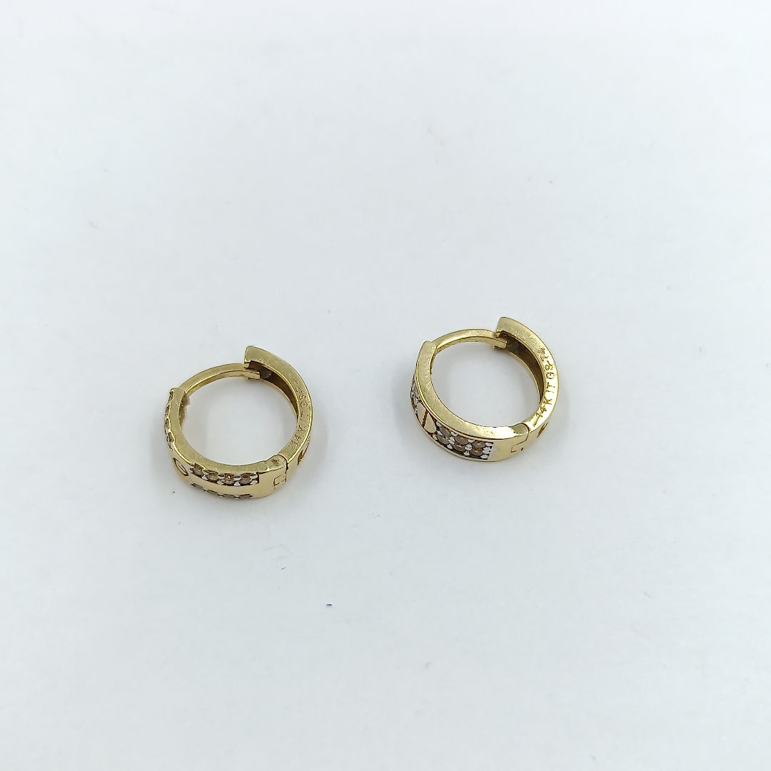 ARRACADAS PAR ORO 14 K 2.3 GRMS (SEMINUEVO)