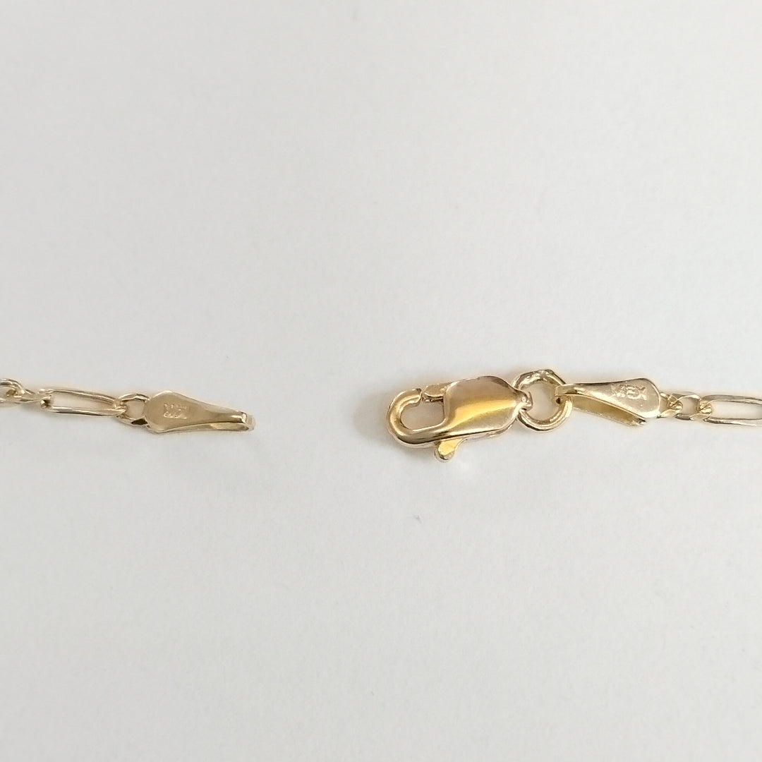 CADENAS 3X1 ORO 14K 55 CM 3.9 GR (NUEVO)