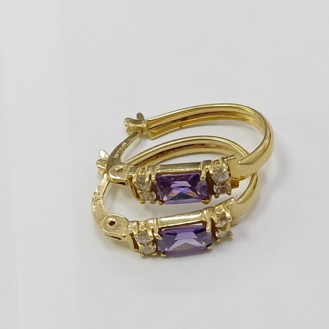 ARRACADAS PAR ORO 14 K 4,60 GRMS (SEMINUEVO)