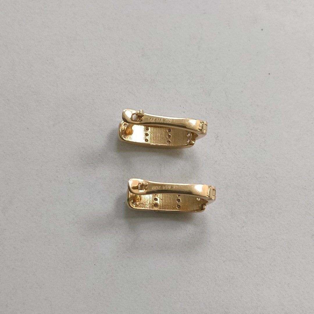 ARRACADAS PAR ORO 14 K 2.9 GRMS (SEMINUEVO)