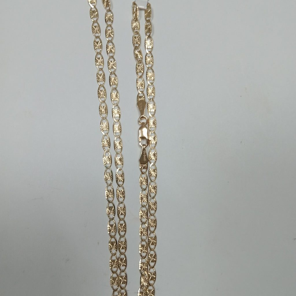 CADENAS TEJIDO GUCHI ORO 14K 55 CM 7.1 GR (NUEVO)