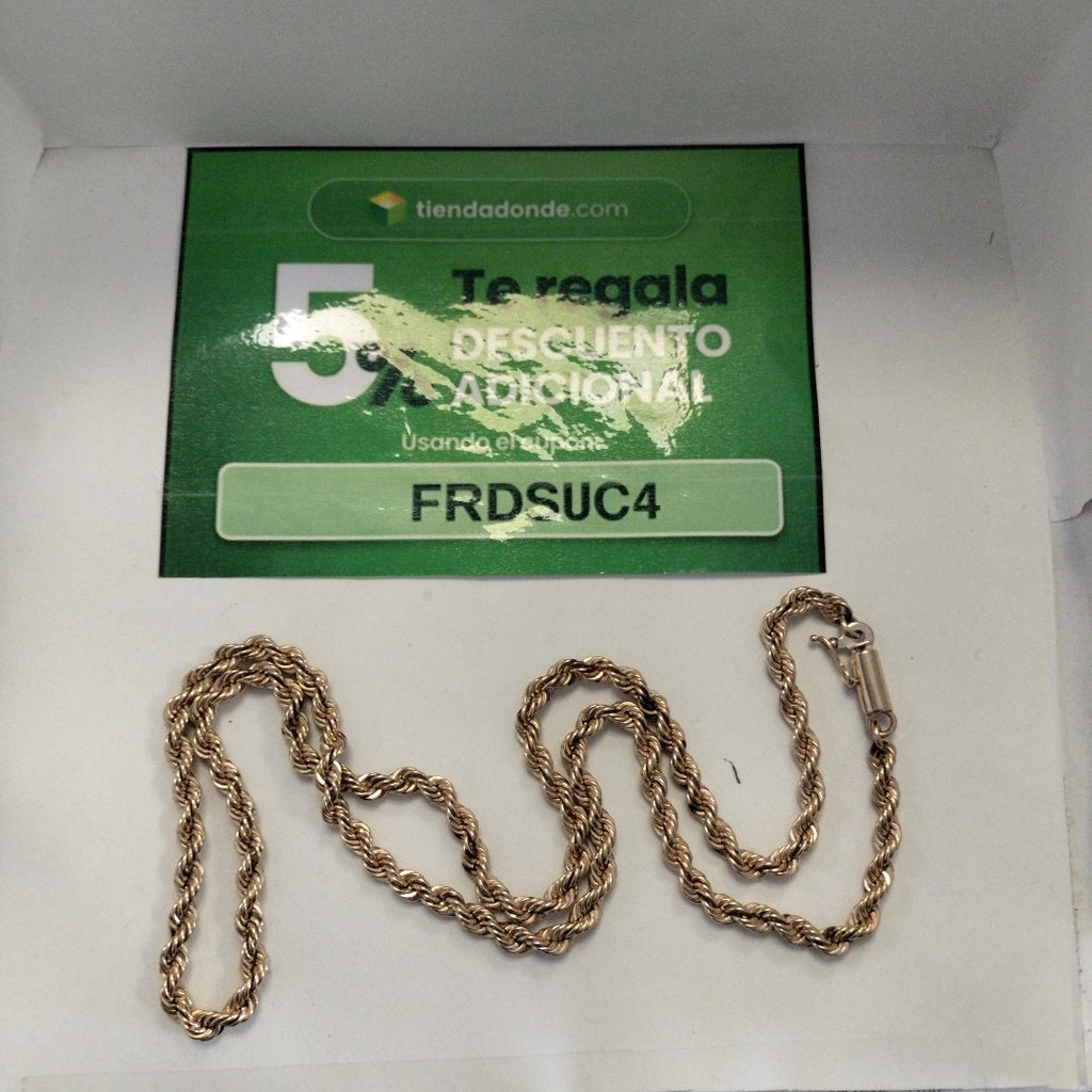CADENA ORO 14 K 33.5 GRMS (SEMINUEVO)