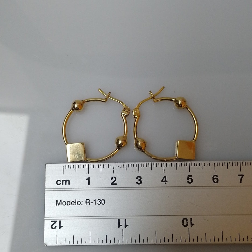 ARRACADAS PAR ORO 14 K 6.4 GRMS (SEMINUEVO)