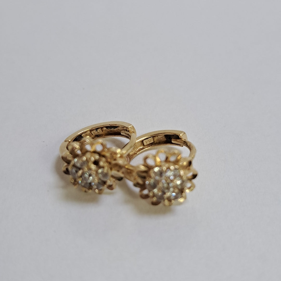 ARRACADAS PAR ORO 14 K 3,70 GRMS (SEMINUEVO)