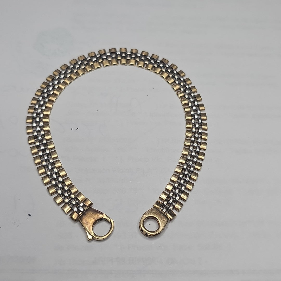 PULSERA ORO, ORO COMBINADO 14 K 9.5 GRMS (SEMINUEVO)