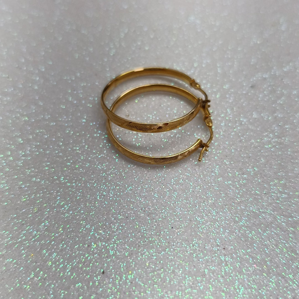 ARRACADAS PAR ORO 14 K 1.7 GRMS (SEMINUEVO)