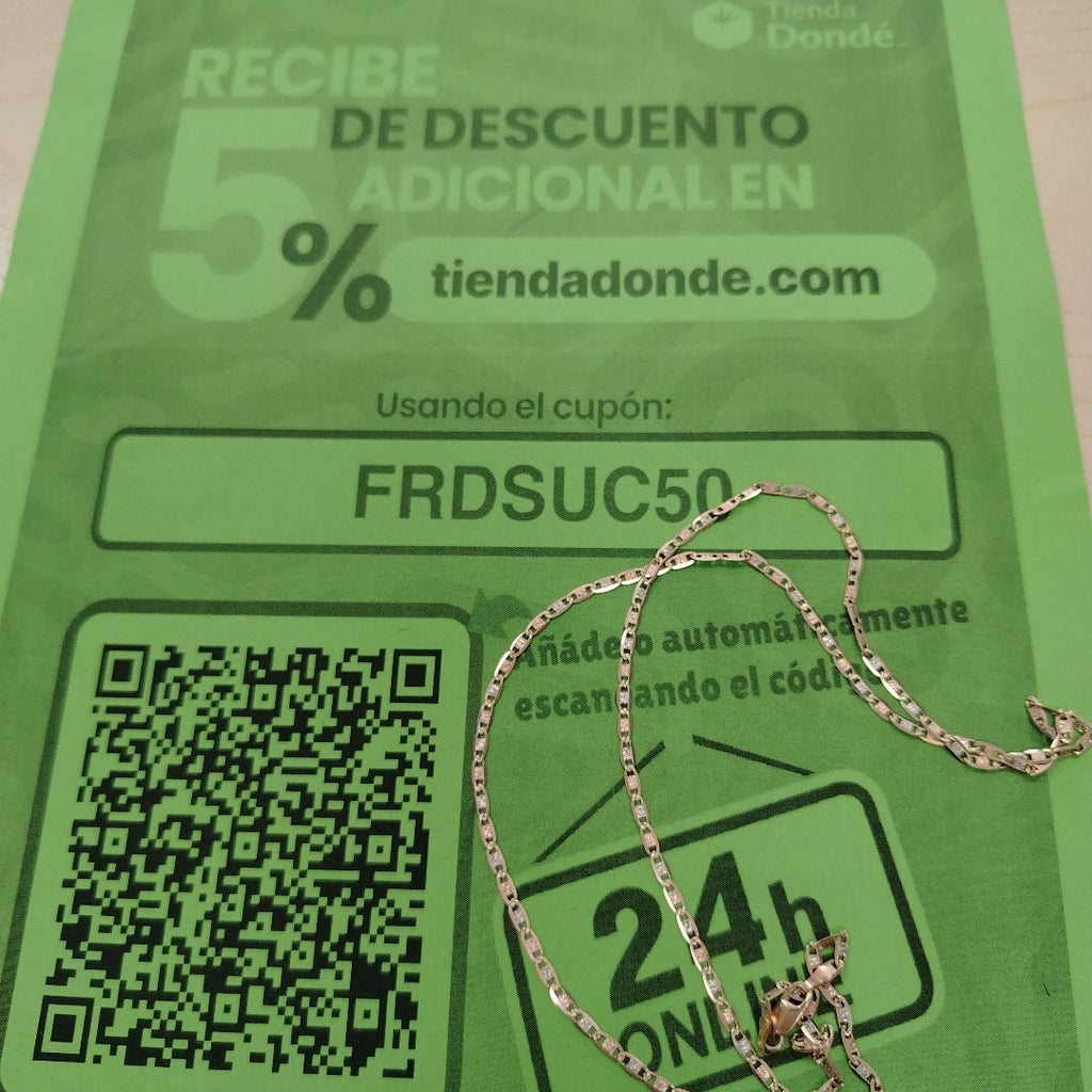 CADENA ORO 14 K 6.5 GRMS (SEMINUEVO)