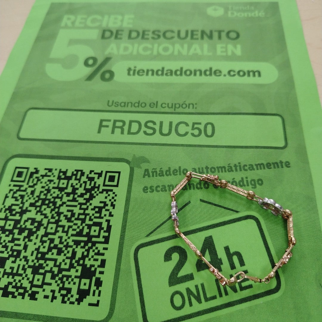 PULSERA ORO 14 K 11.3 GRMS (SEMINUEVO)