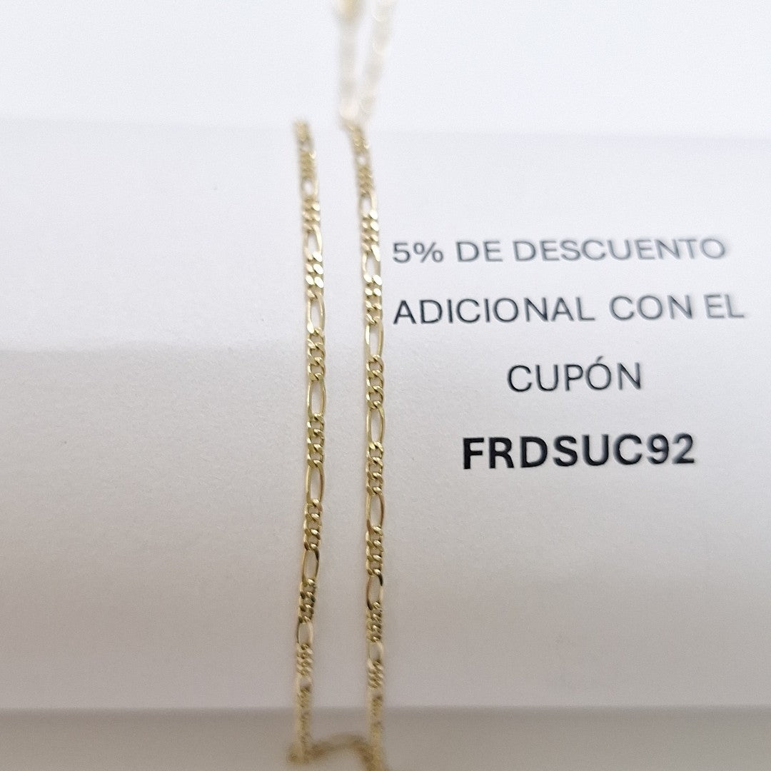 CADENAS TEJIDO 3X1 ORO 14K 55 CM 2.7 GR (NUEVO)