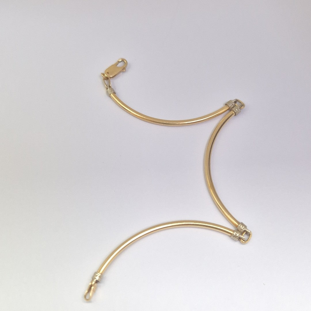 PULSERA ORO, ORO COMBINADO 14 K 5 GRMS (SEMINUEVO)