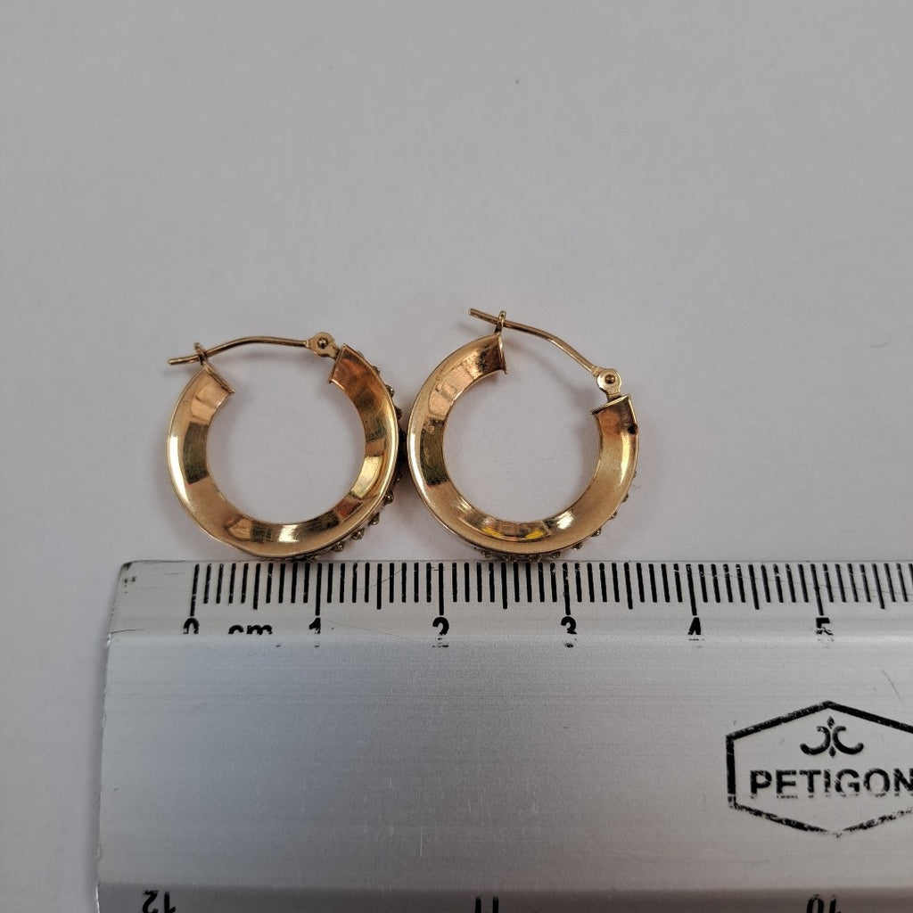 ARRACADAS PAR ORO 14 K 1,50 GRMS (SEMINUEVO)
