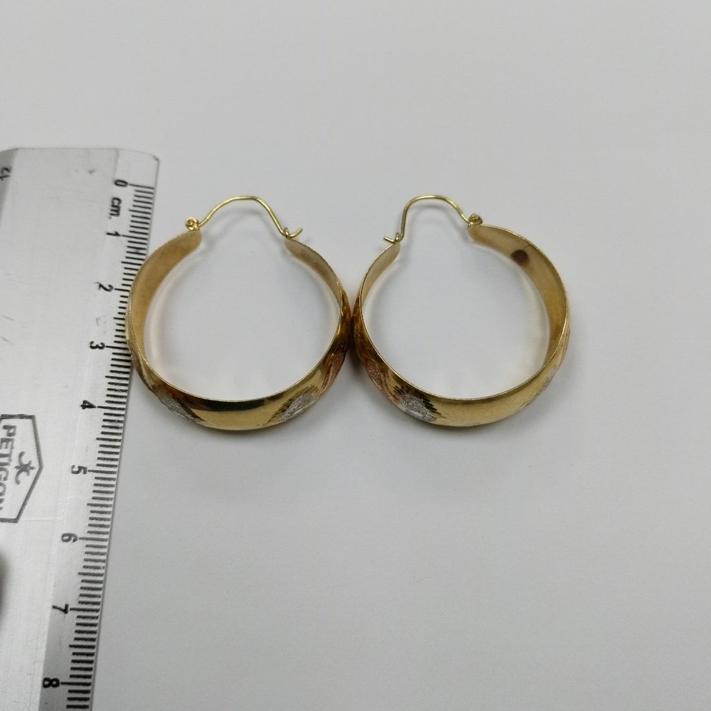 ARETES PAR ORO 14 K 7.6 GRMS (SEMINUEVO)