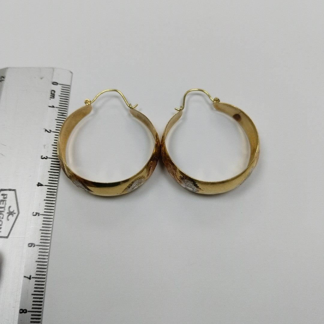 ARETES PAR ORO 14 K 7.6 GRMS (SEMINUEVO)