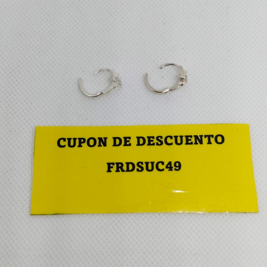 ARRACADAS C/CIRCONIAS PLATA .925 1.9 GR (NUEVO)