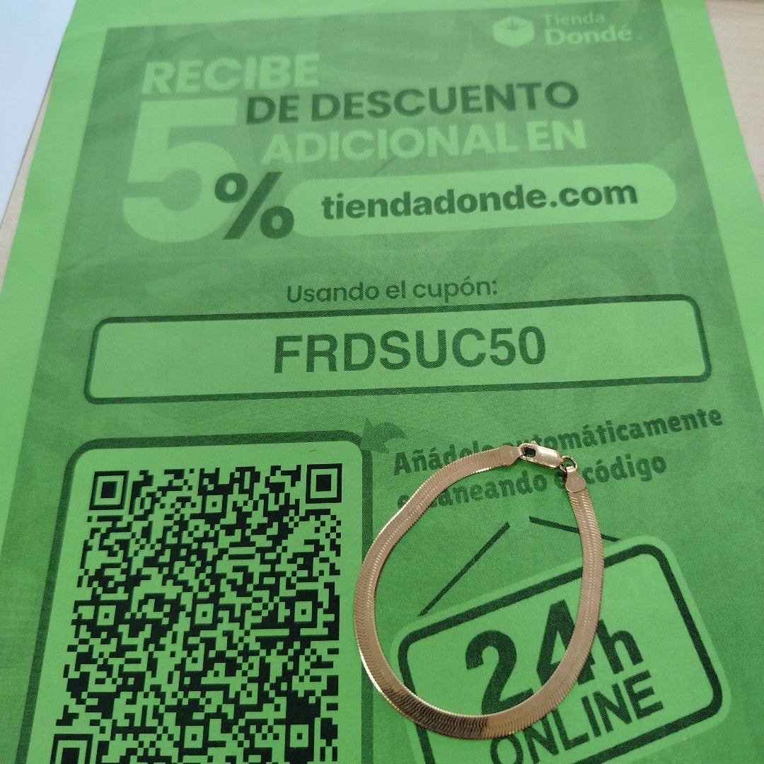PULSERA ORO 10 K 4.3 GRMS (SEMINUEVO)