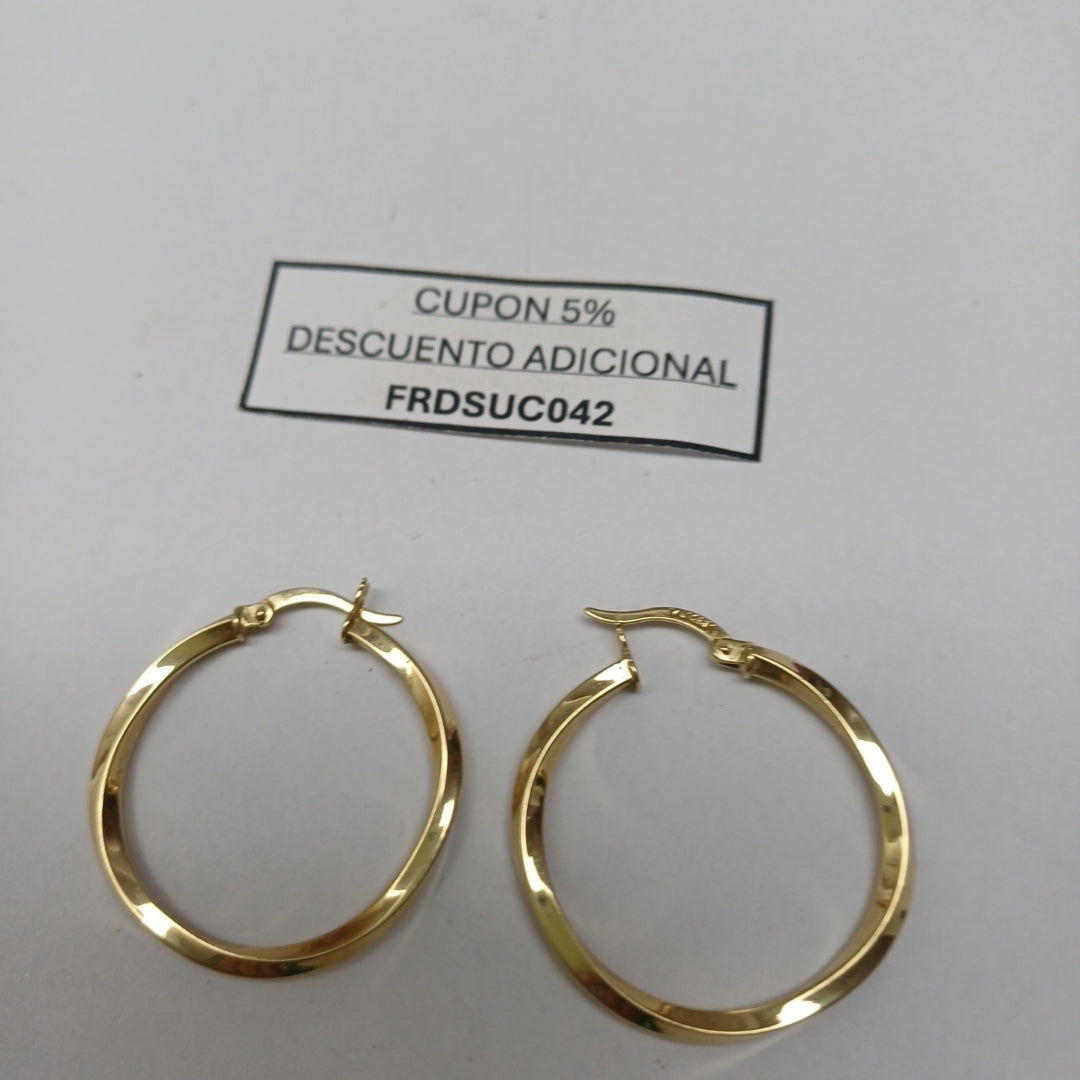ARRACADAS PAR ORO 14 K 2,20 GRMS (SEMINUEVO)