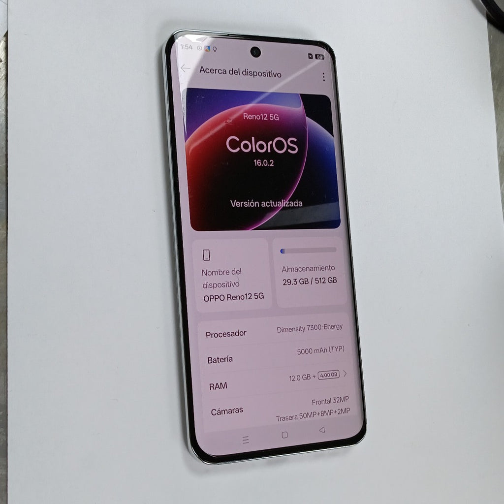 CELULAR OPPO RENO12 5G CPH2625 (2024) 512 GB 12 GB RAM (SEMINUEVO)
