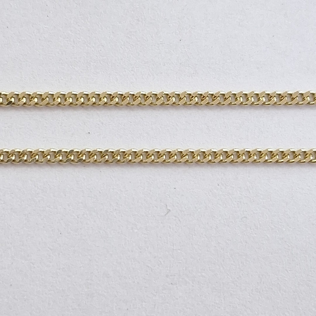 CADENAS TEJIDO BARBADA ORO 10K 50 CM 2.6 GR (NUEVO)