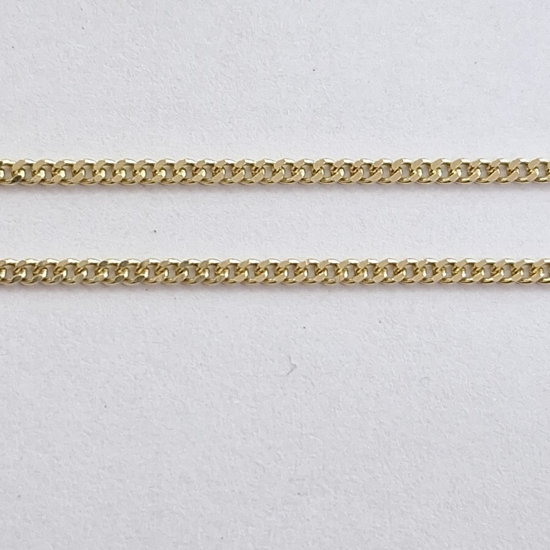 CADENAS TEJIDO BARBADA ORO 10K 50 CM 2.6 GR (NUEVO)