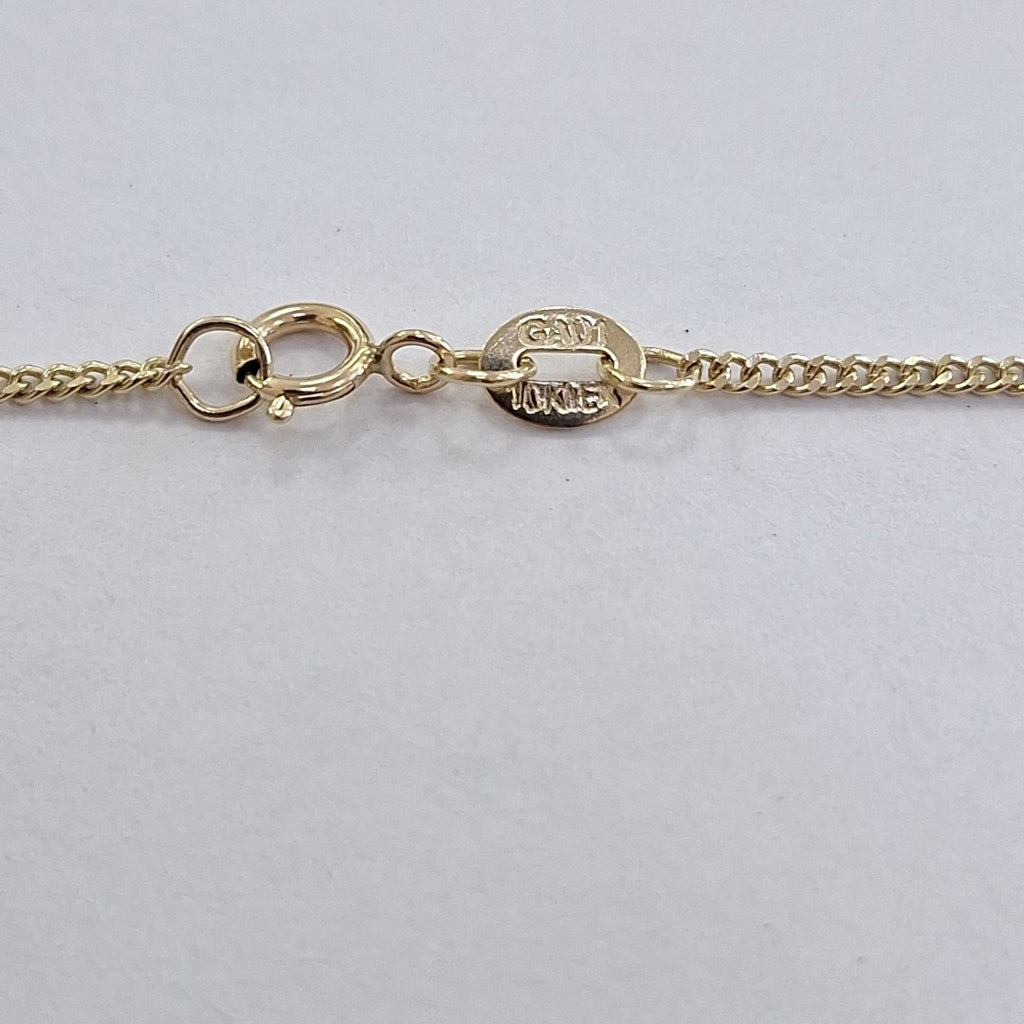 CADENAS TEJIDO BARBADA ORO 10K 50 CM 2.7 GR (NUEVO)