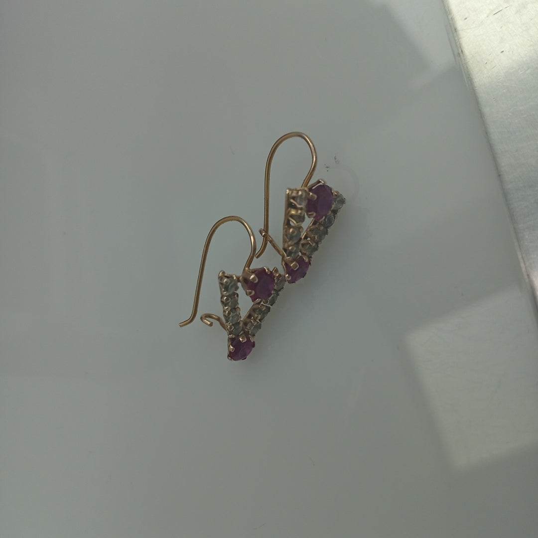 ARETES PAR ORO 10 K 2.2 GRMS (SEMINUEVO)