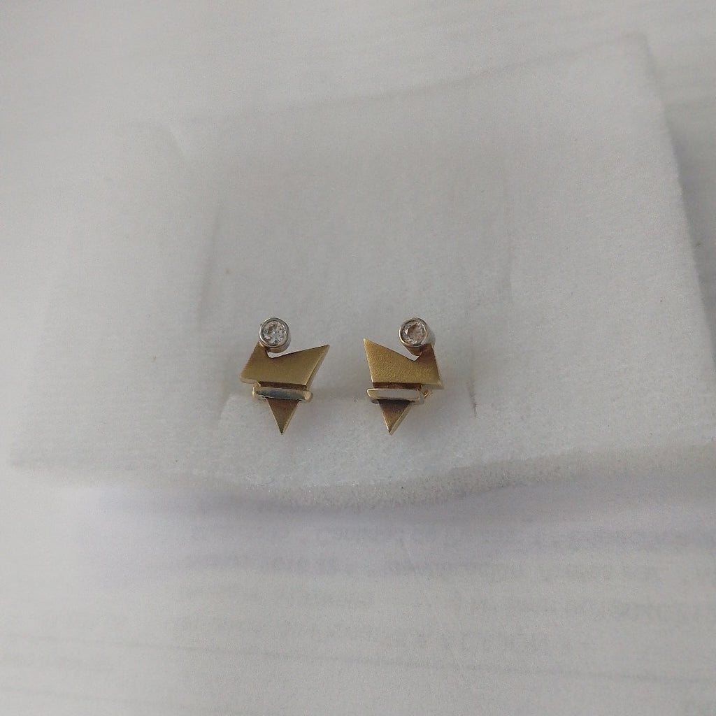 BROQUELES PAR ORO, RODIADO 14 K 2.6 GRMS (SEMINUEVO)