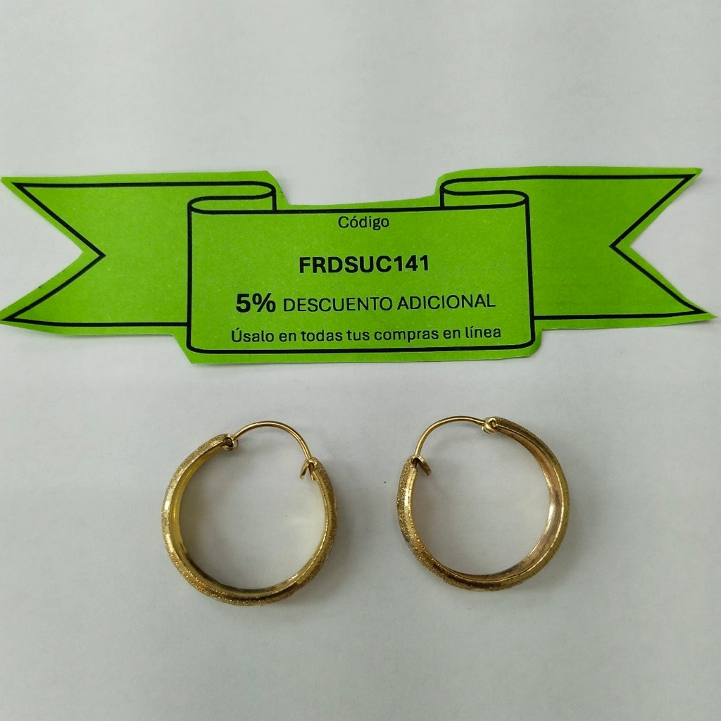 ARRACADAS PAR ORO 14 K 4.4 GRMS (SEMINUEVO)