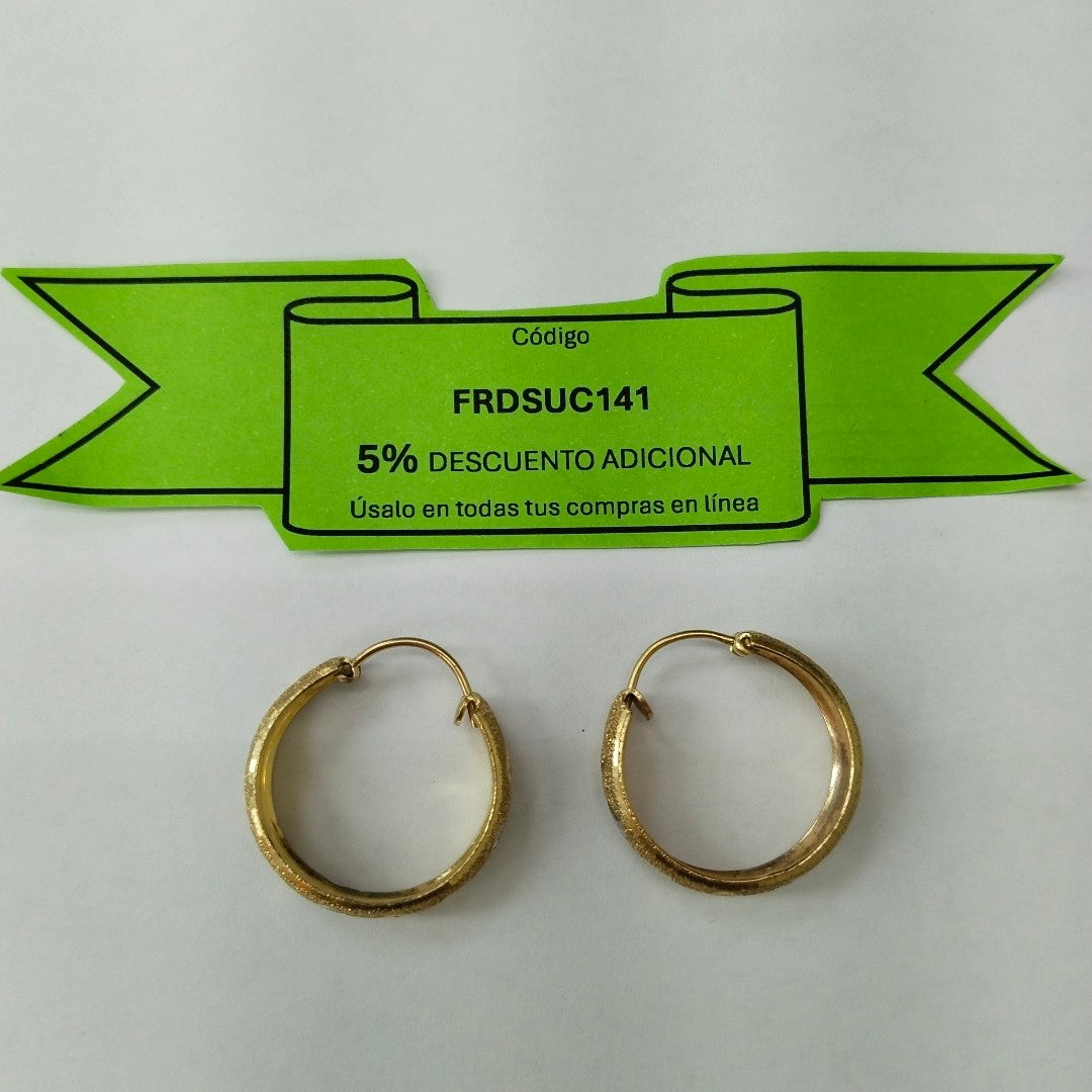 ARRACADAS PAR ORO 14 K 4.4 GRMS (SEMINUEVO)