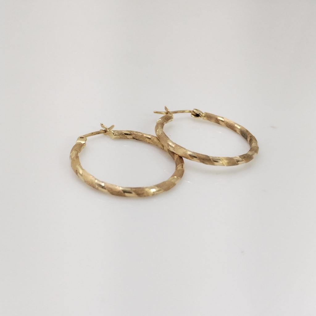 ARRACADAS PAR ORO 14 K 2.6 GRMS (SEMINUEVO)