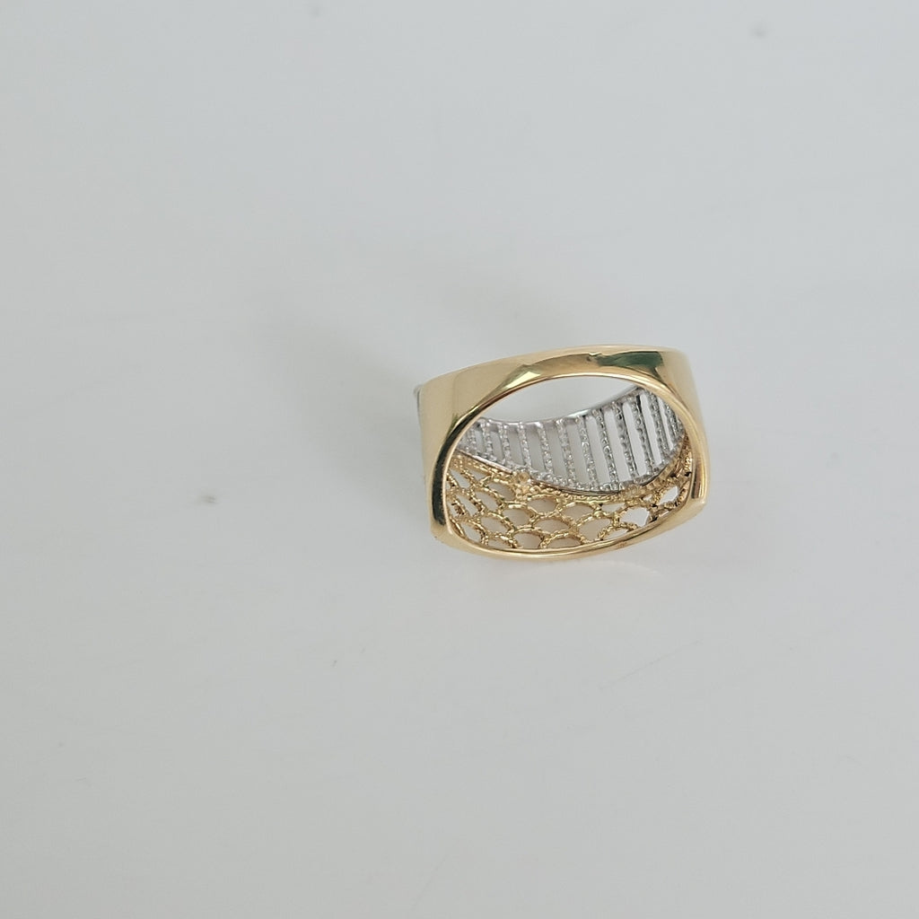 ANILLITO ORO COMBINADO 14 K 4 GRMS (SEMINUEVO)