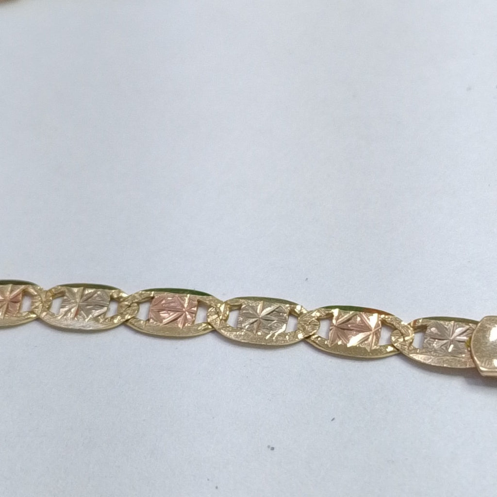 ESCLAVA ORO COMBINADO 14 K 3,60 GRMS (SEMINUEVO)