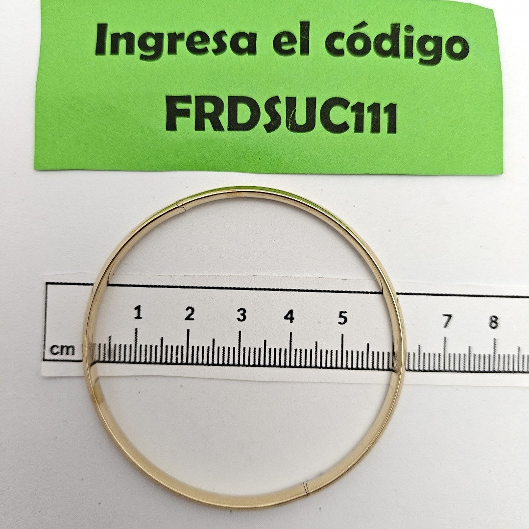PULSERA RIGIDA ORO 14 K 5.5 GRMS (SEMINUEVO)