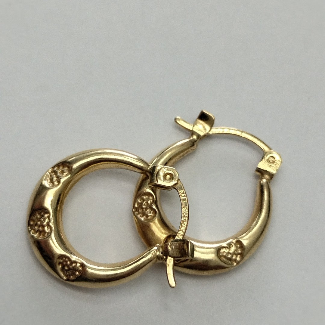 ARRACADAS PAR ORO 14 K 1.4 GRMS (SEMINUEVO)