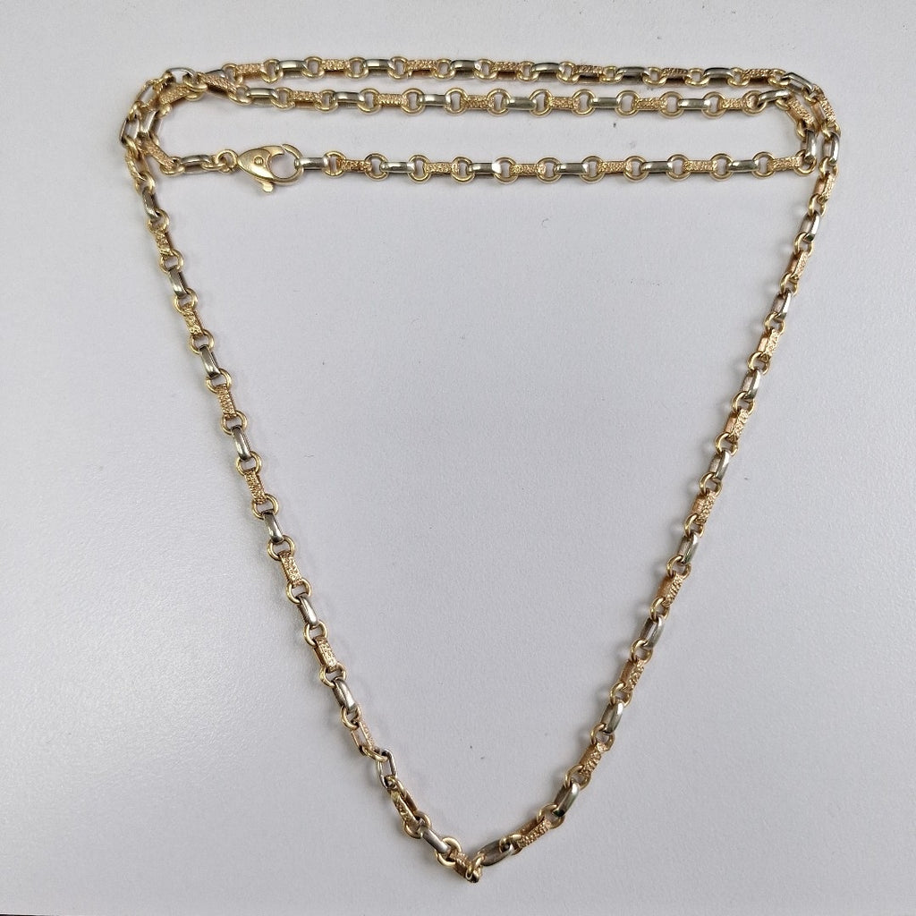 CADENA ORO COMBINADO 14 K 20.3 GRMS (SEMINUEVO)