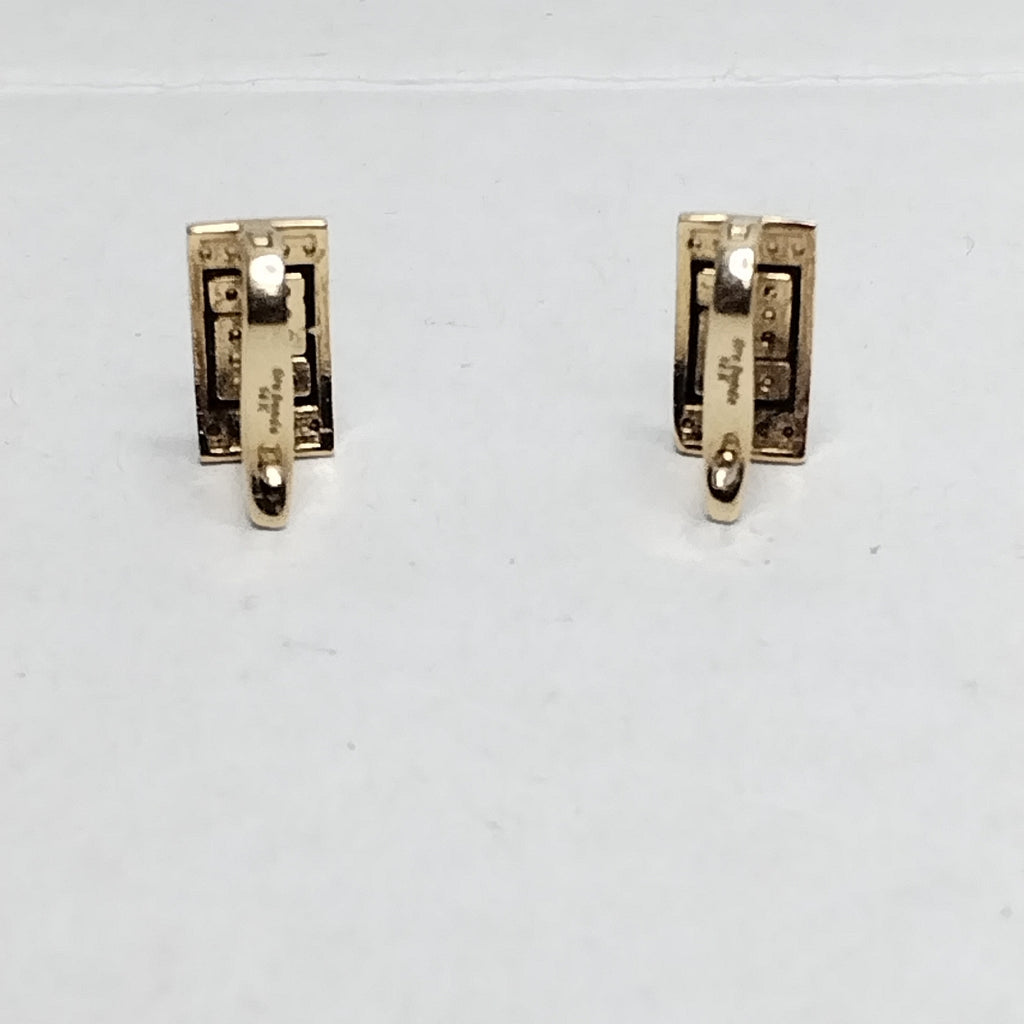ARRACADAS PAR ORO 14 K 2.4 GRMS (SEMINUEVO)