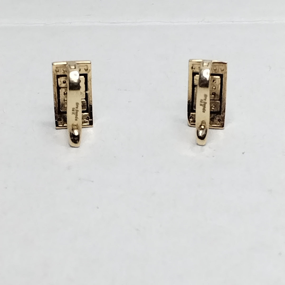 ARRACADAS PAR ORO 14 K 2.4 GRMS (SEMINUEVO)