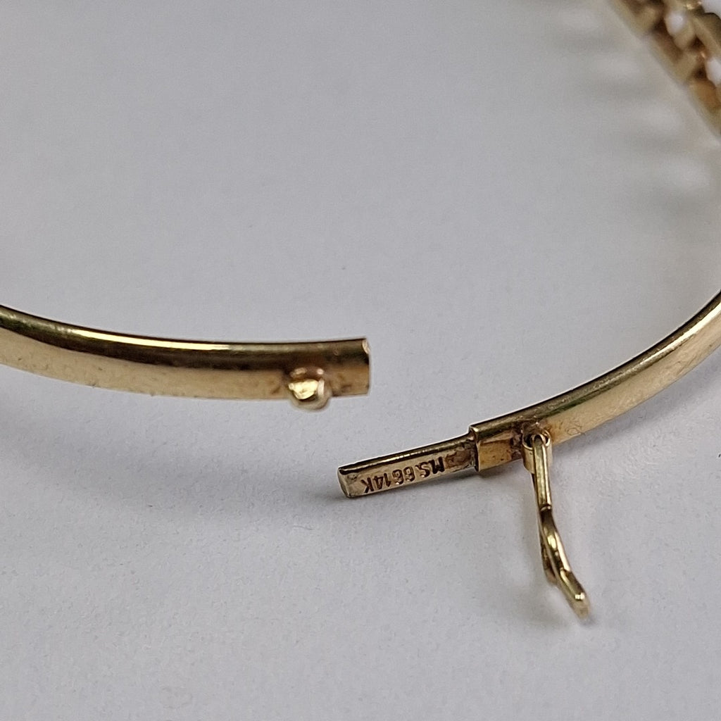 PULSERA RIGIDA ORO 14 K 6 GRMS (SEMINUEVO)