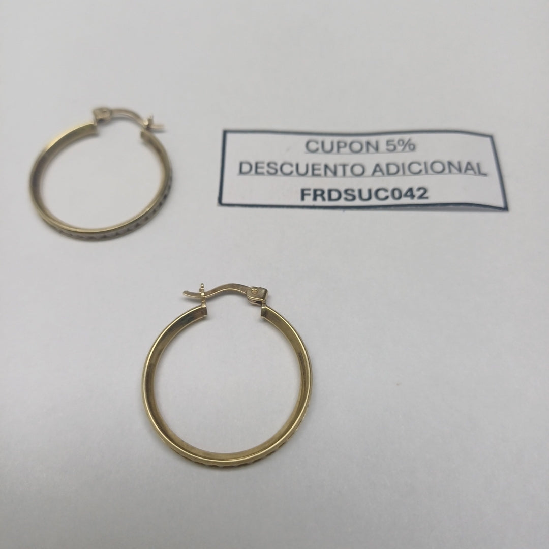 ARRACADAS PAR ORO 10 K 2.4 GRMS (SEMINUEVO)