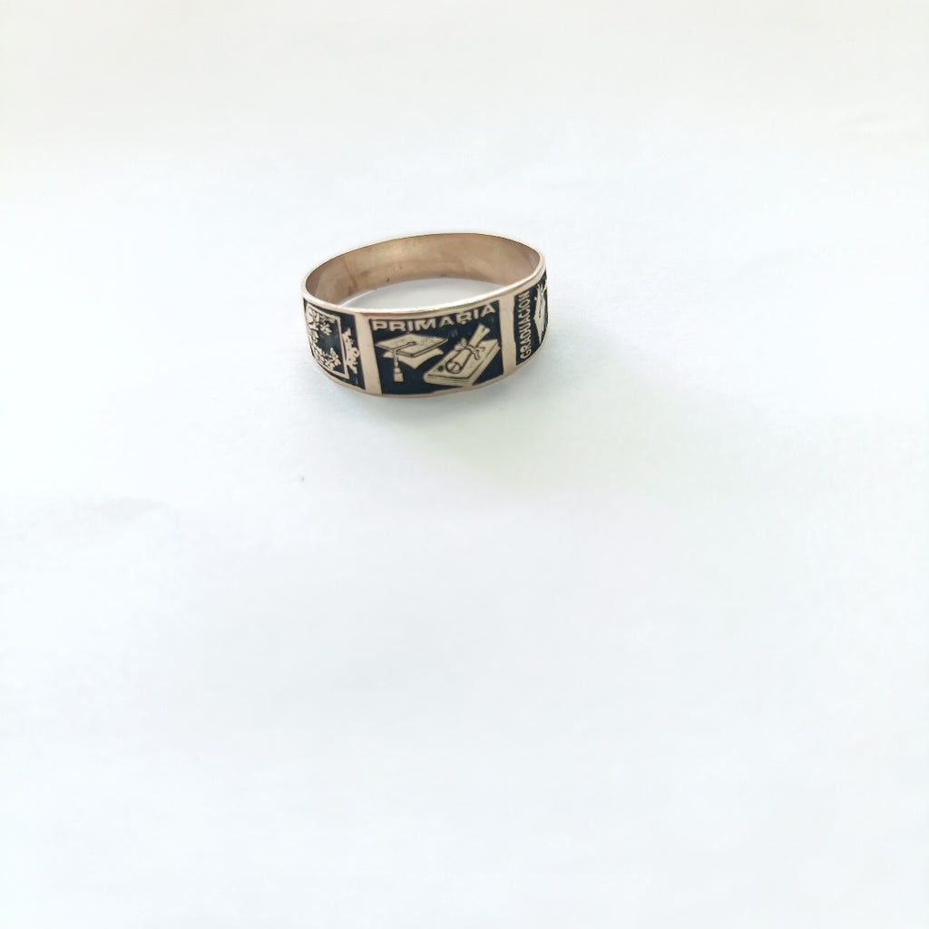 ANILLO DE GRADUACIÓN ORO 8 K 1.6 GRMS (SEMINUEVO)