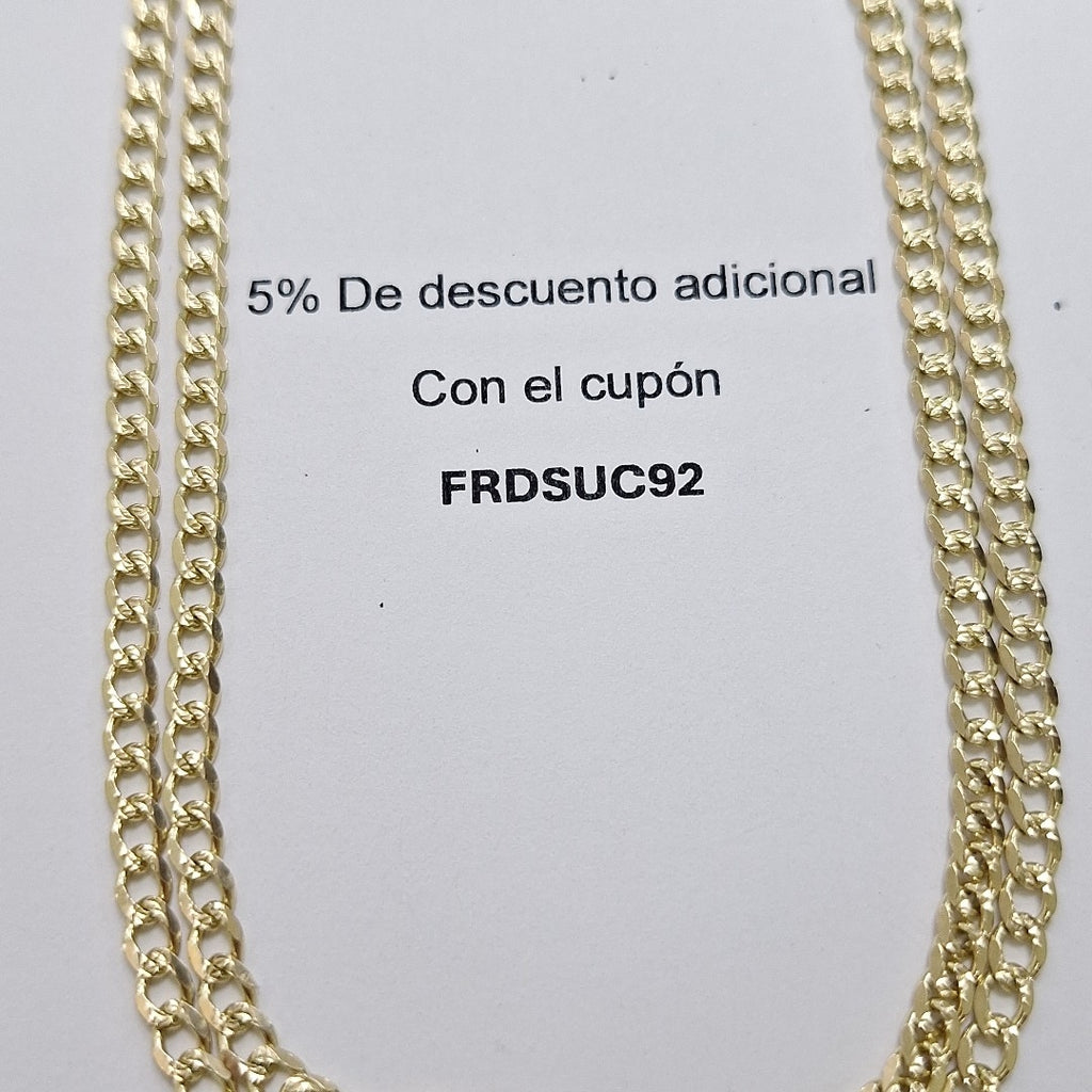 CADENAS BARBADA ORO 14K 55 CM 13.1 GR (NUEVO)