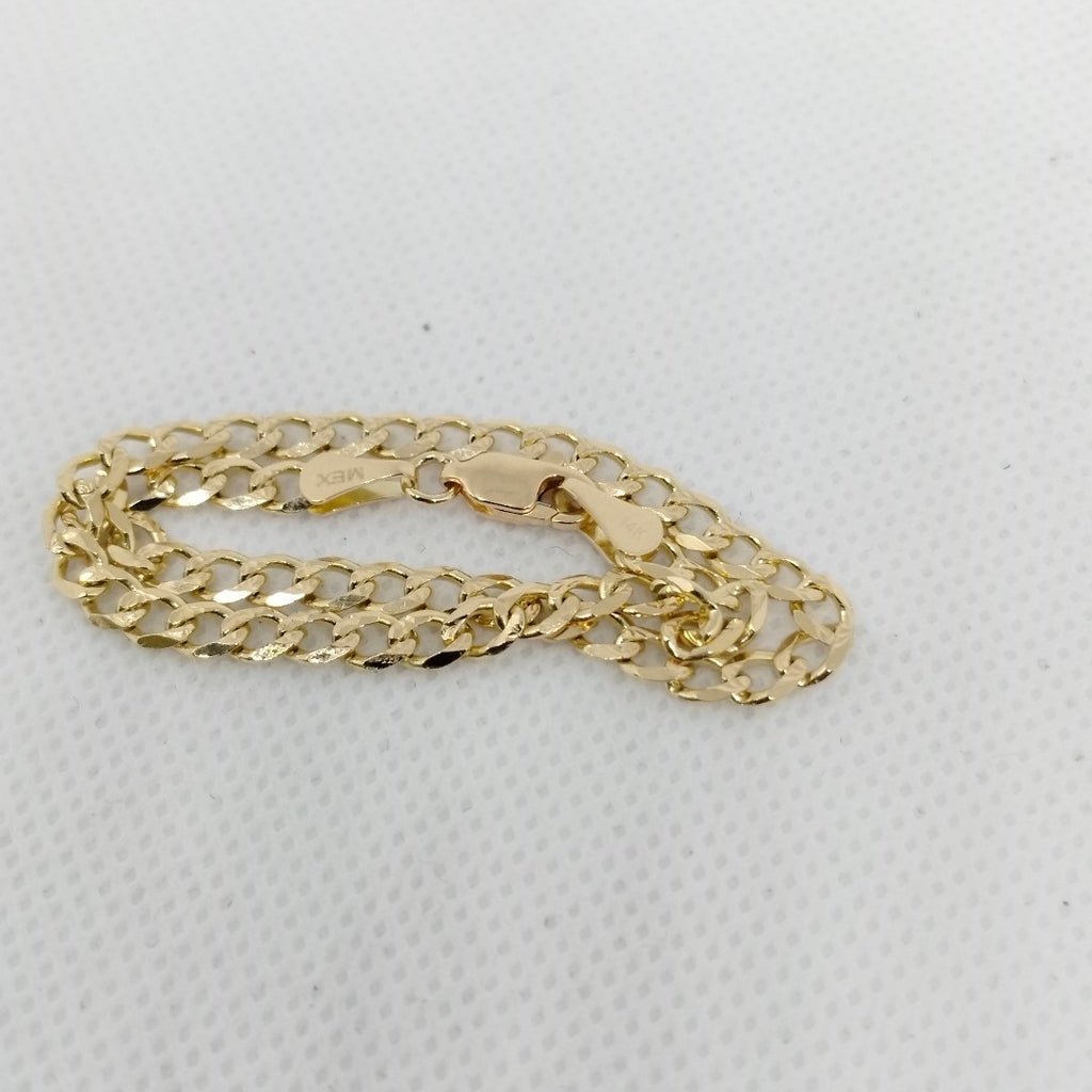 PULSERAS BARBADA ORO 14K 21 CM 5.3 GR (NUEVO)