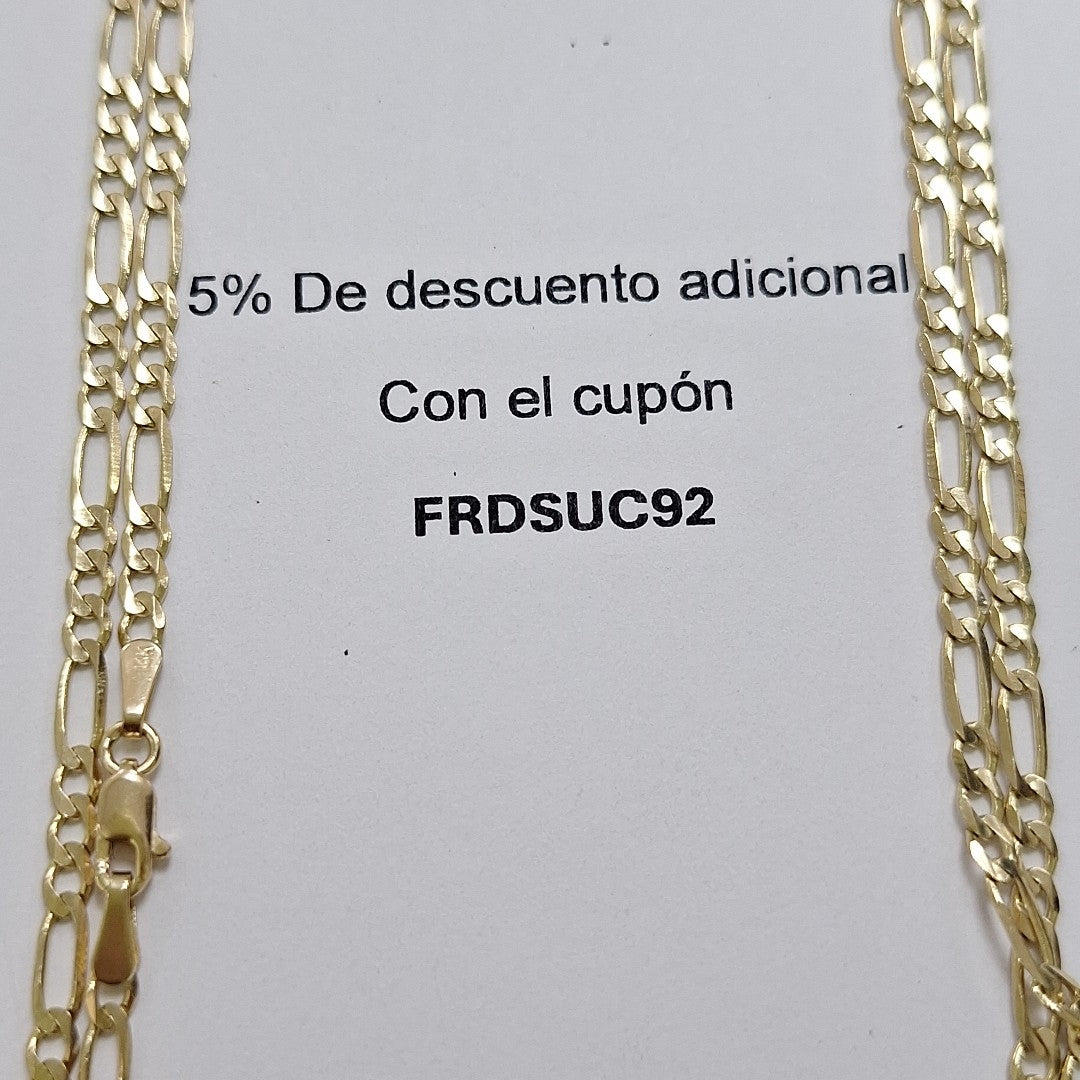 CADENAS 3X1 ORO 14K 60 CM 8 GR (NUEVO)