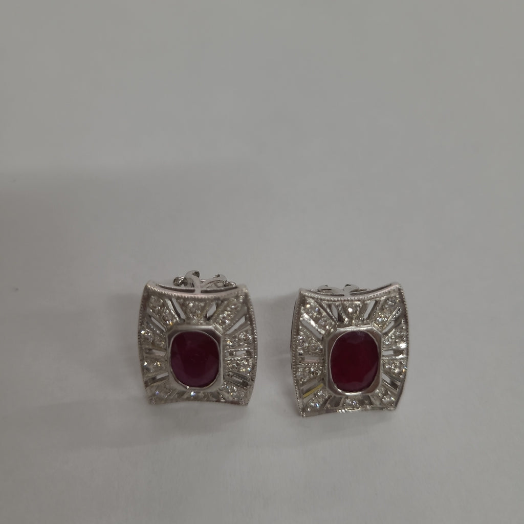 ARETES PAR ORO, ORO BLANCO 14 K 8 GRMS (SEMINUEVO)