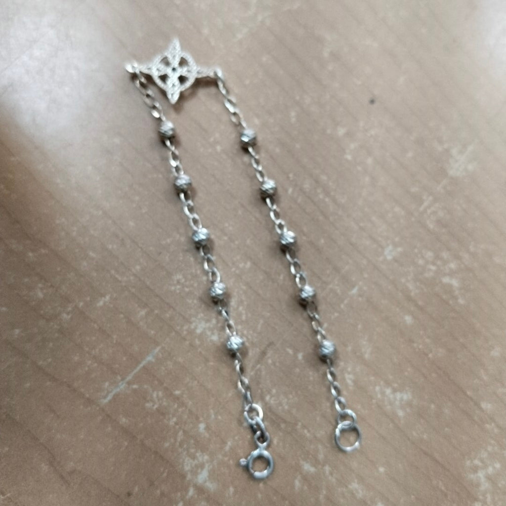 PULSERA TEJIDO ESPECIAL PLATA .925 18 CM 2.9 GR (NUEVO)