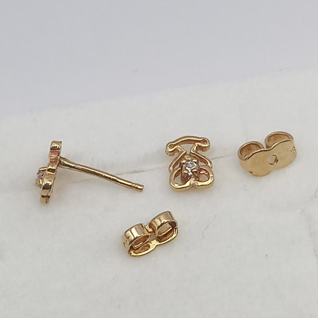 ARETES PAR ORO 10 K 1 GRMS (SEMINUEVO)