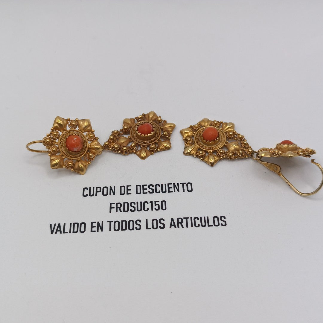 ARETES PAR ORO 10 K 7.1 GRMS (SEMINUEVO)