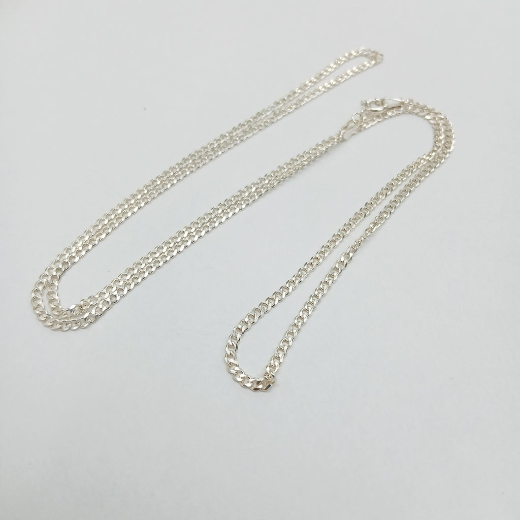 CADENA TEJIDO BARBADO PLATA .925 60 CM 6 GR (NUEVO)