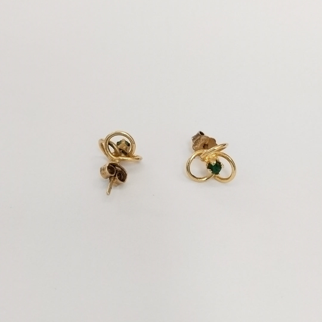BROQUELES PAR ORO 14 K 1,50 GRMS (SEMINUEVO)